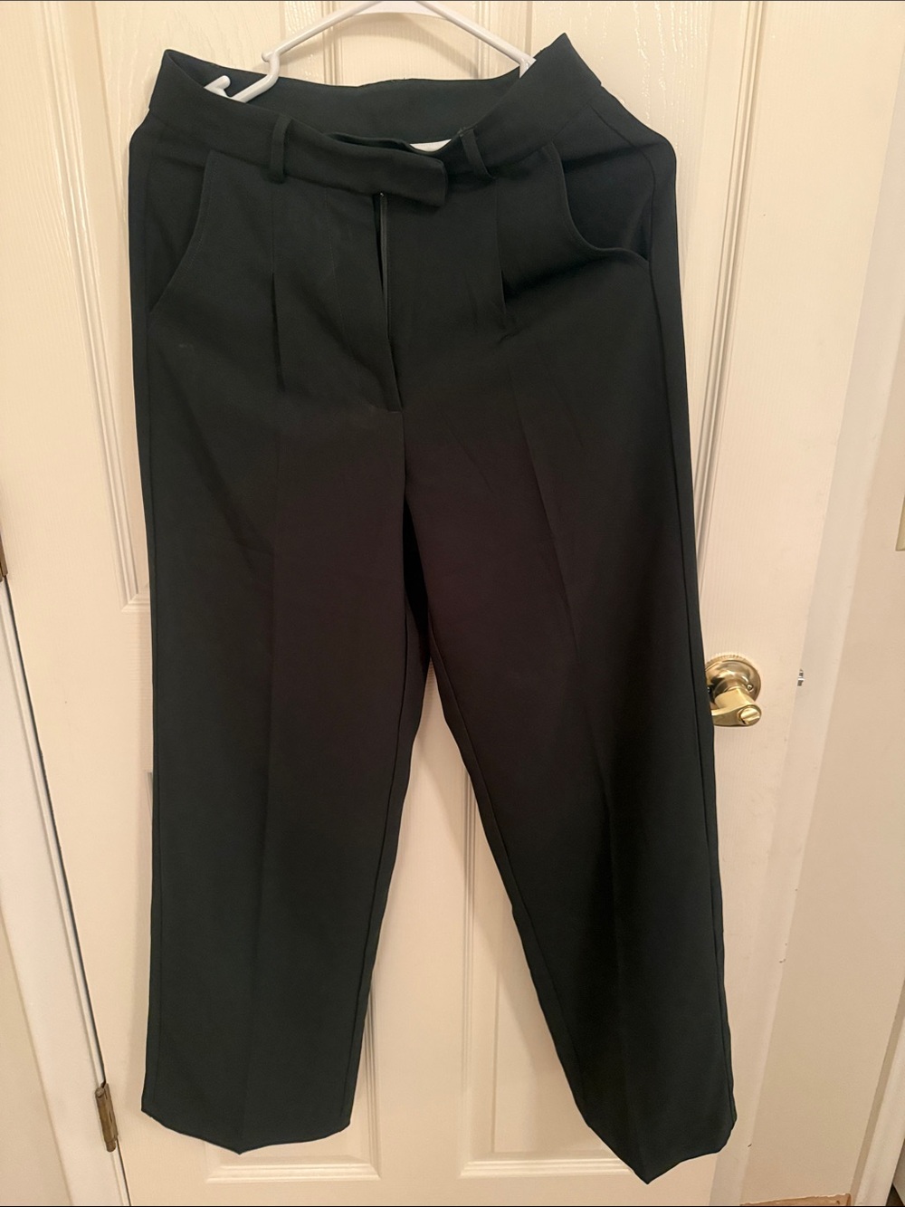 Mi Black Tailored Pleated Trousers